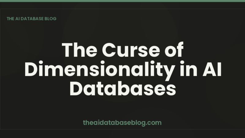 The Curse of Dimensionality in AI Databases