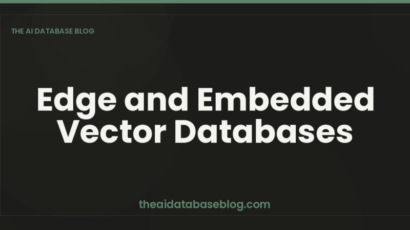 Edge and Embedded Vector Databases