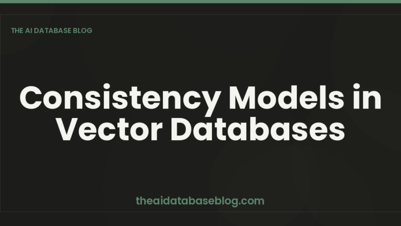 Consistency Models in Vector Databases