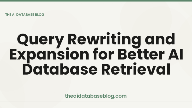 Query Rewriting and Expansion for Better AI Database Retrieval