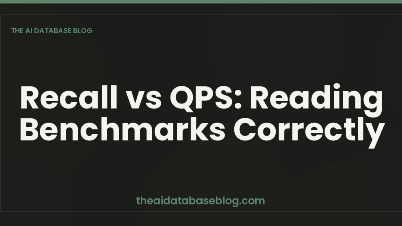 Recall vs QPS: Reading Benchmarks Correctly