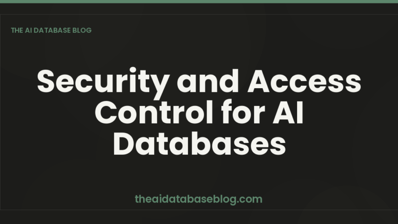 Security and Access Control for AI Databases