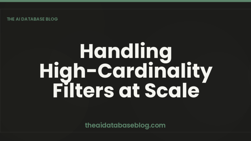 Handling High-Cardinality Filters at Scale